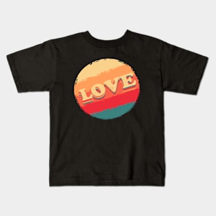 Love Vintage retro style Kids T-Shirt